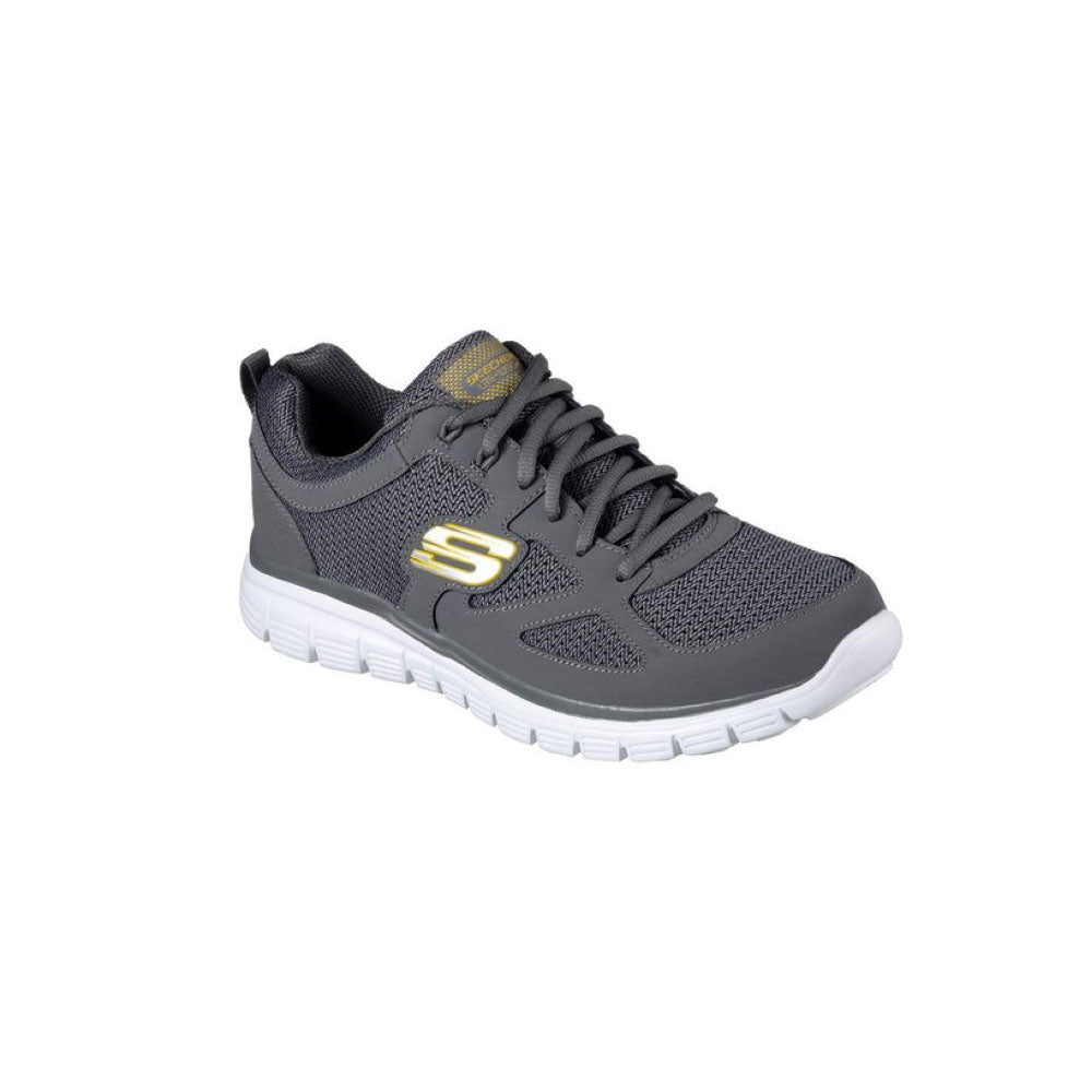 Tenis Hombre Skechers Burns Agoura - Gris-Blanco