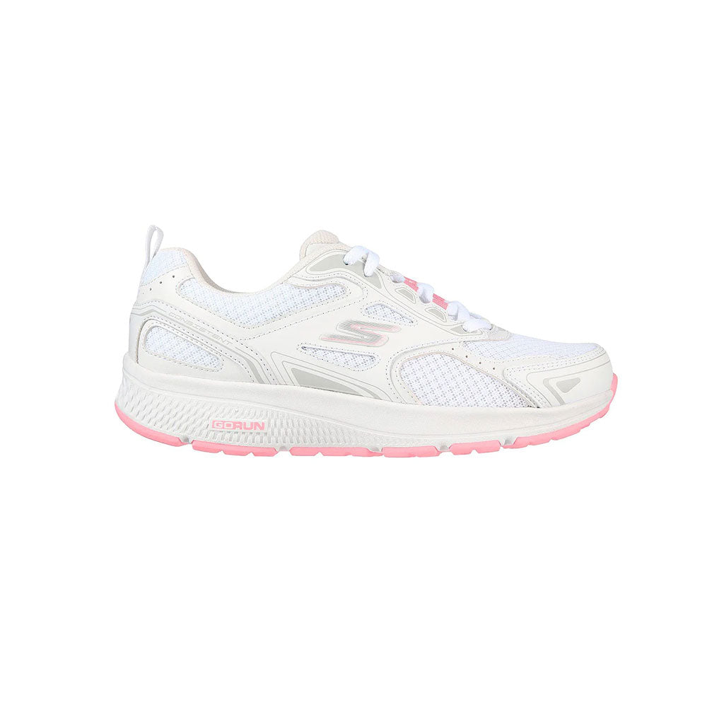 Tenis Mujer Skechers Gorun Consistent - Blanco-Rosado