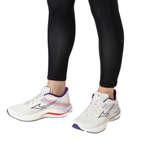 Tenis Mizuno Mujeres Wave Inspire 21 White-Vintage Indigo