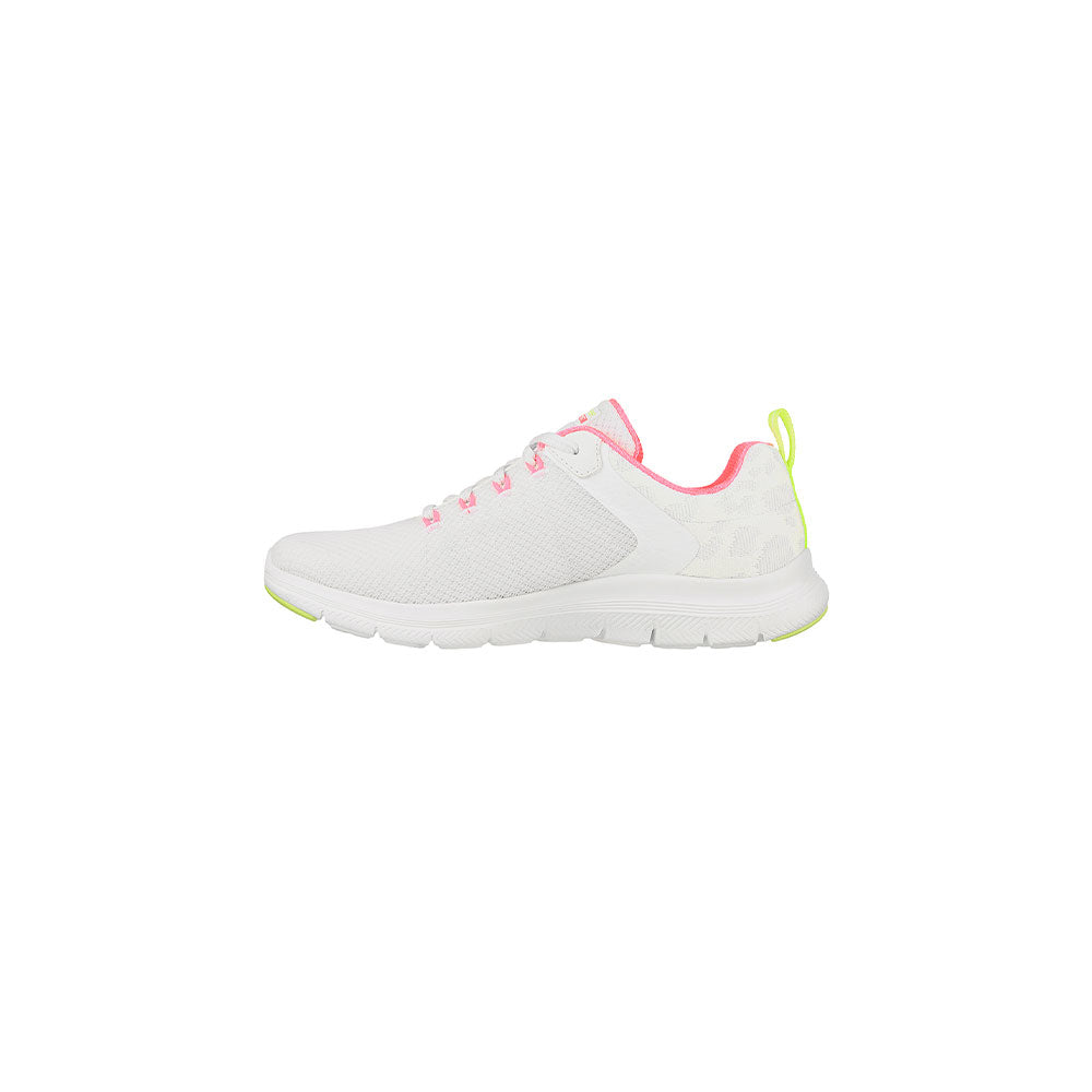 Tenis Mujer Skechers Flex Appeal 4.0 - Blanco-Rosado