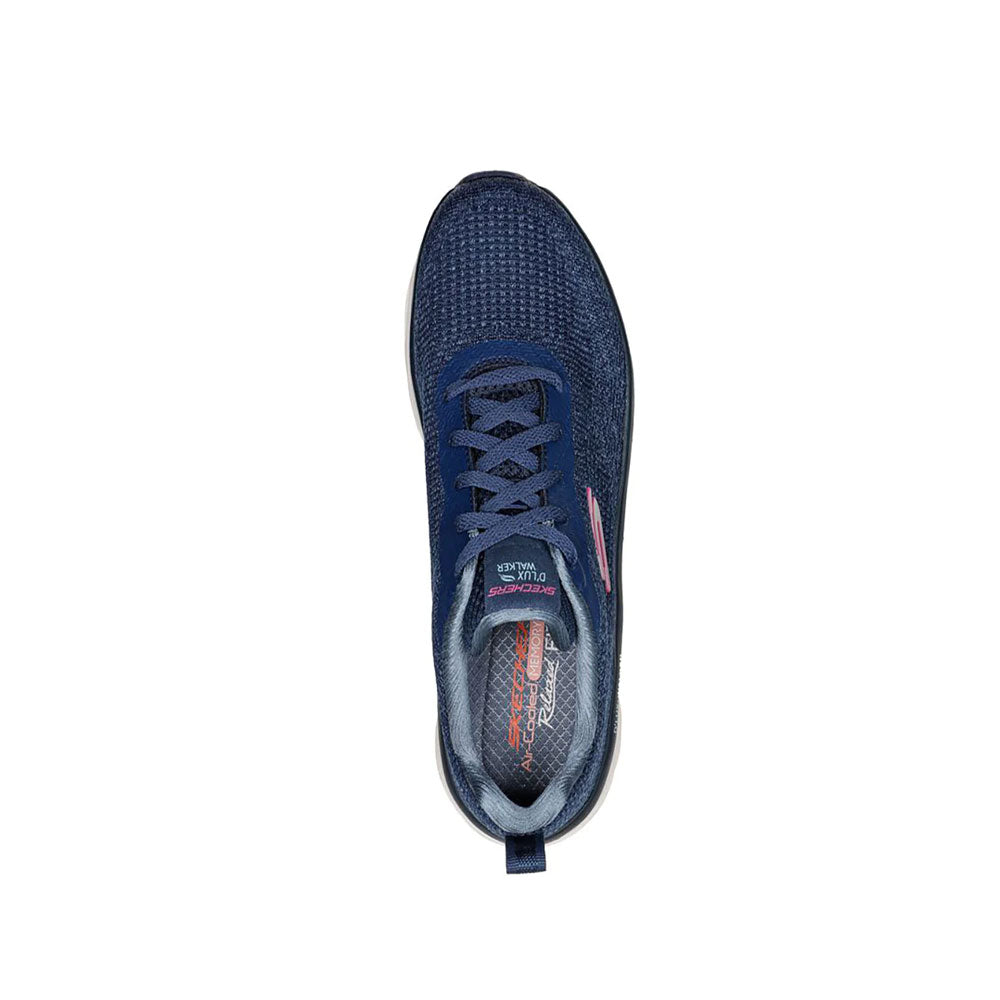 Tenis Mujer Skechers D Lux Walker Daily Beauty - Azul