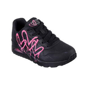 Tenis Mujer Skechers Uno Dripping In Love - Negro