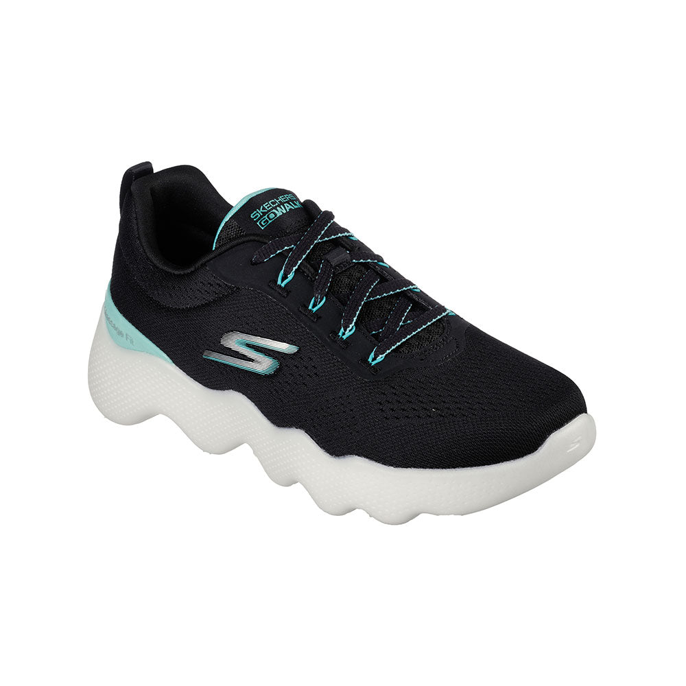 Tenis Mujer Skechers Go Walk - Negro - Azul