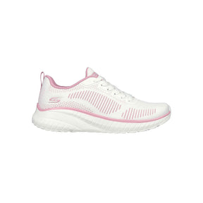 Tenis Mujer Skechers Bobs Squad - Blanco-Rosado