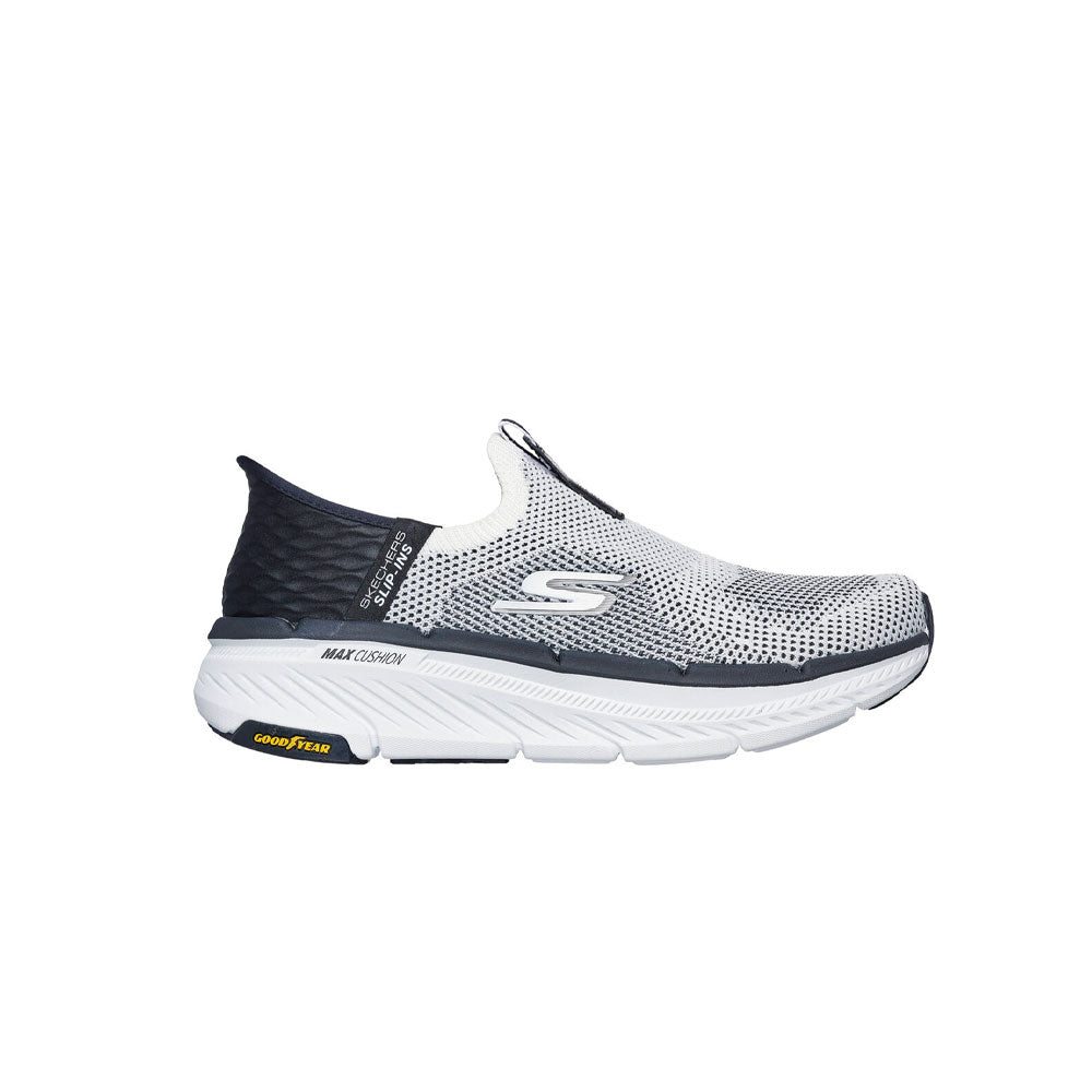Tenis Hombre Skechers Max Cushioning - Blanco-Negro
