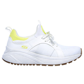 Tenis Mujer Skechers Bobs Sport Sparrow 2.0 Metro Daisy - Blanco-Amarillo