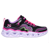 Tenis Niña Skechers Heart Lights - Negro