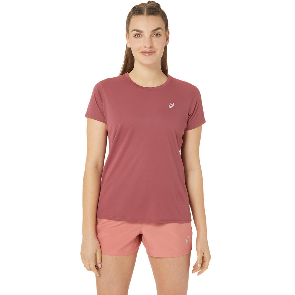 Player Manga Corta Asics para Mujer Silver SS Top Rosa