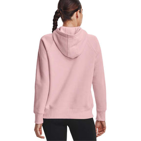 Sudadera con Gorro Under Armour para Mujer Rival Fleece Logo Hoodie Rosa
