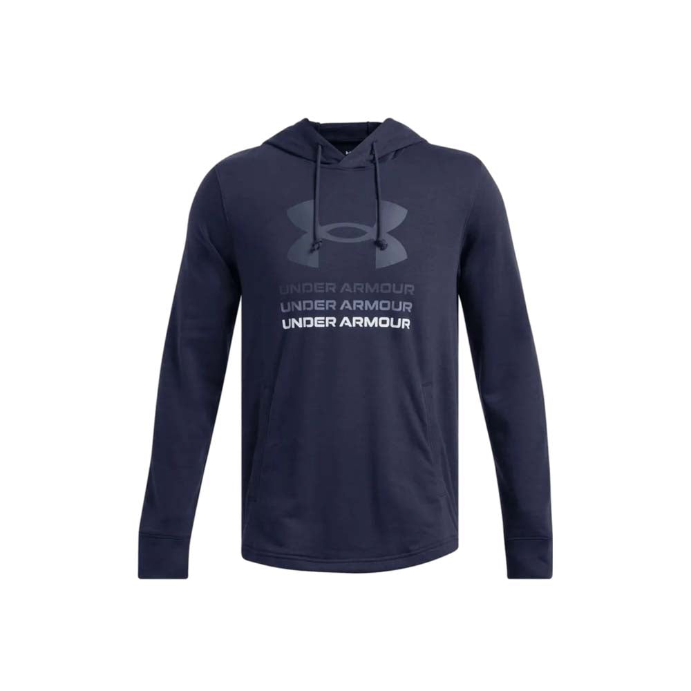 Sudadera Con Gorro Under Armour para Hombre Rival Terry Graphic Hoodie Azul