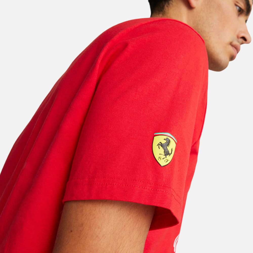 Playera Manga Corta Puma para Hombre Ferrari Race Big Shield Tee Tonal