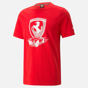 Playera Manga Corta Puma para Hombre Ferrari Race Big Shield Tee Tonal