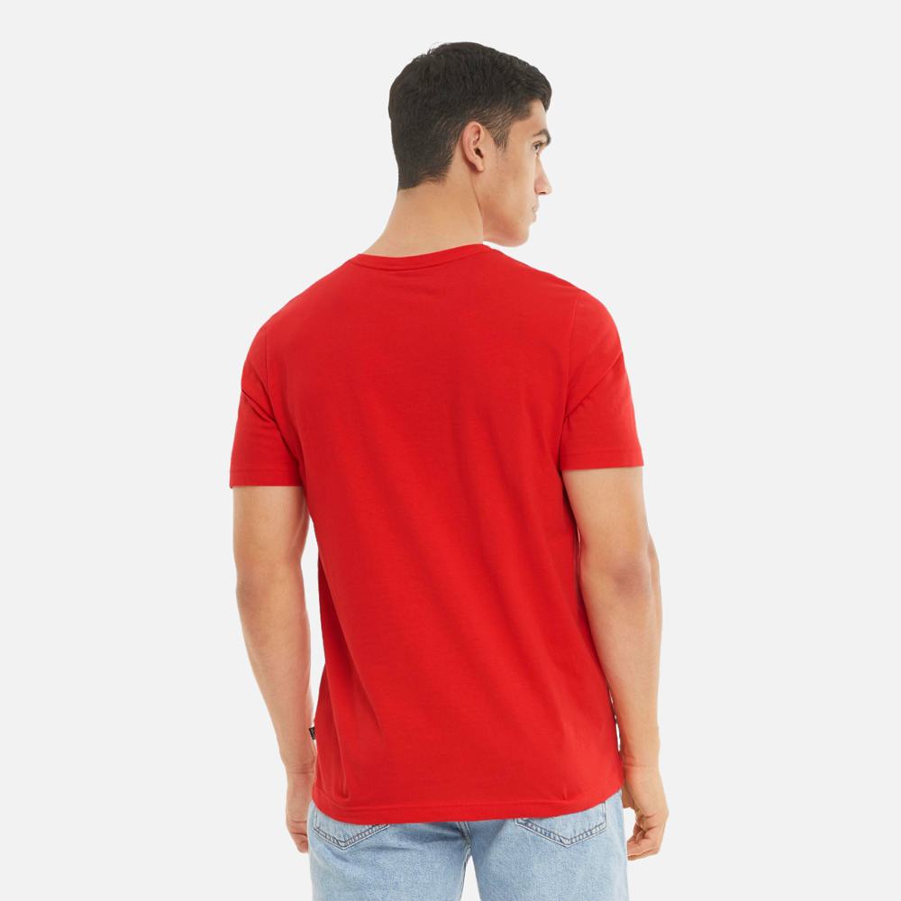 Playera Manga Corta Puma para Hombre Ess Logo Tee Rojo