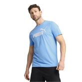 Playera Manga Corta Puma para Hombre Ess No. 1 Logo Tee Azul