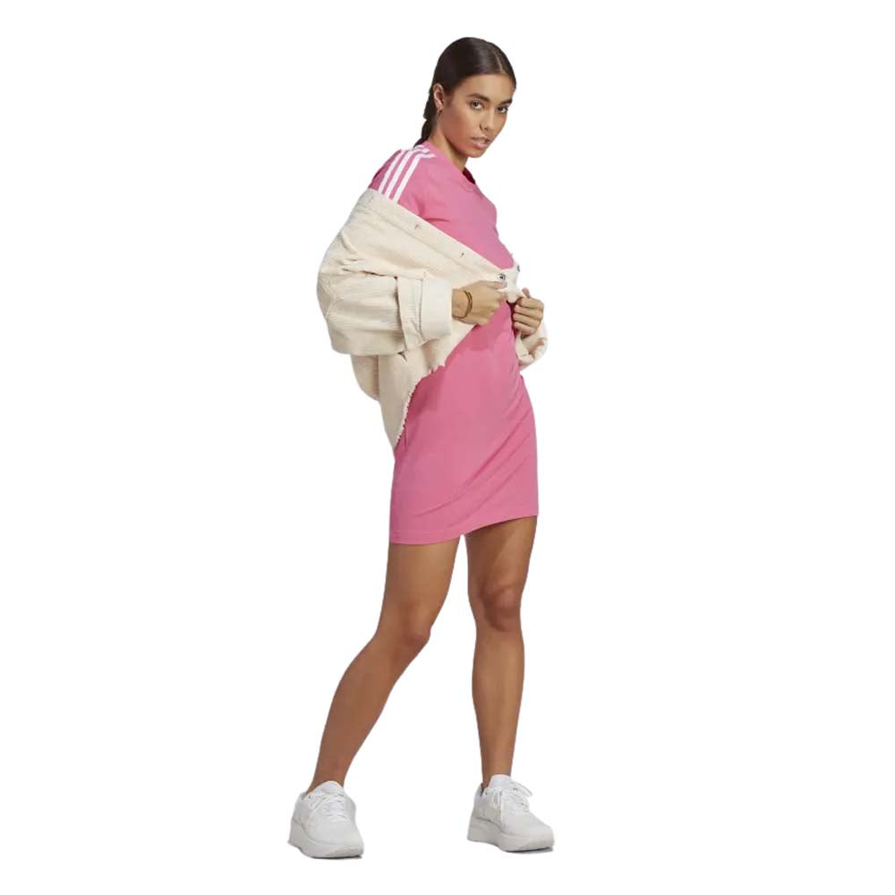 Vestido Adidas Mujer W 3S Fit T Dr Ic9884 Rosa