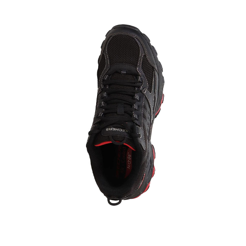 Tenis Hombre Skechers Arch Fit Akhidime - Negro-Rojo