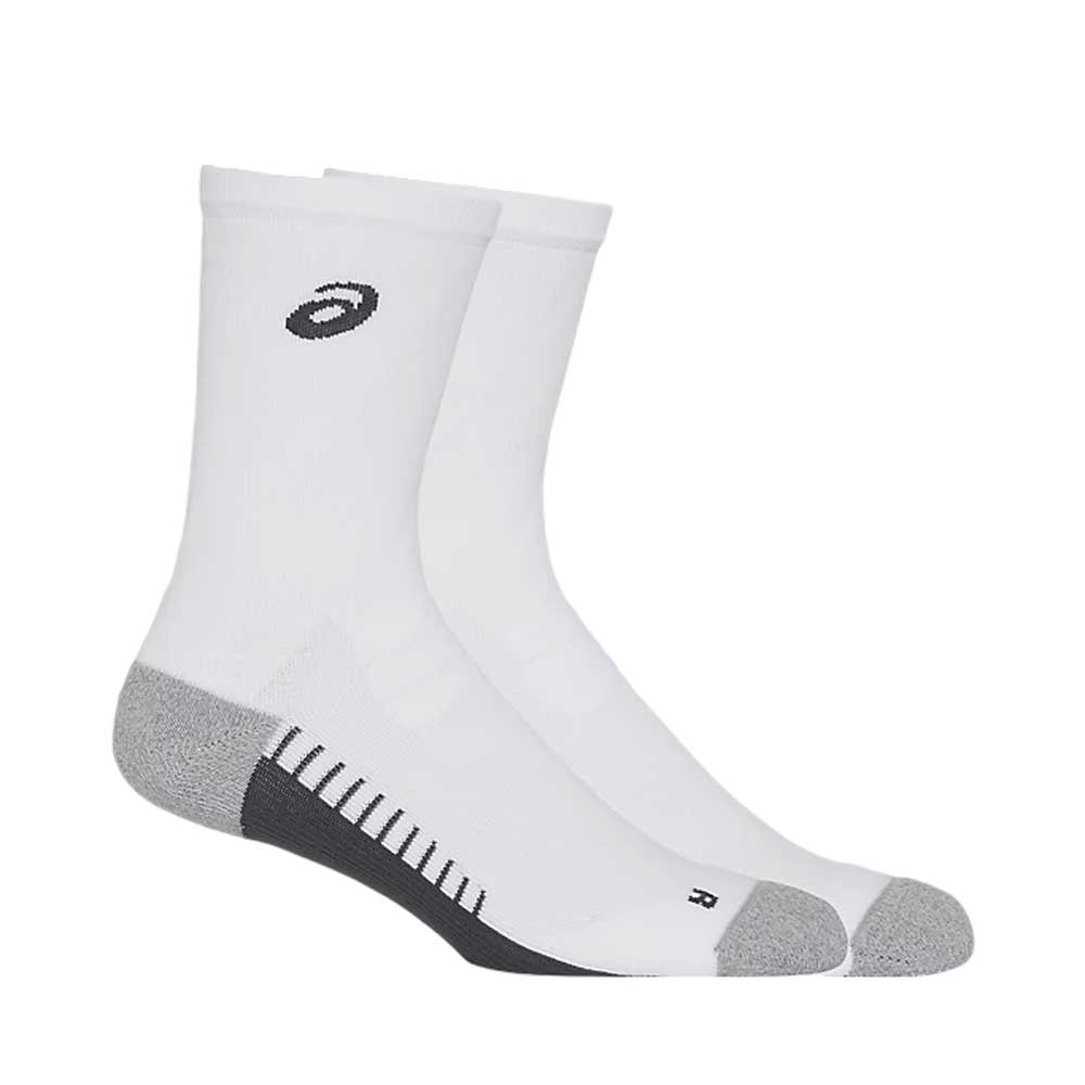 Calcetas Largas Asics Unisex Performance Run Socks Crew Blanco
