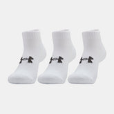 Calcetas Cortas Under Armour Unisex Core Low Cut 3 pack Blanco