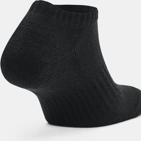 Calcetas Invisibles Under Armour Unisex Core No Show 3 pack Negro