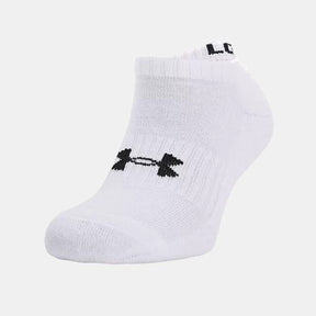 Calcetas Inivisibles Under Armour Unisex Core No Show 3 pack Blanco