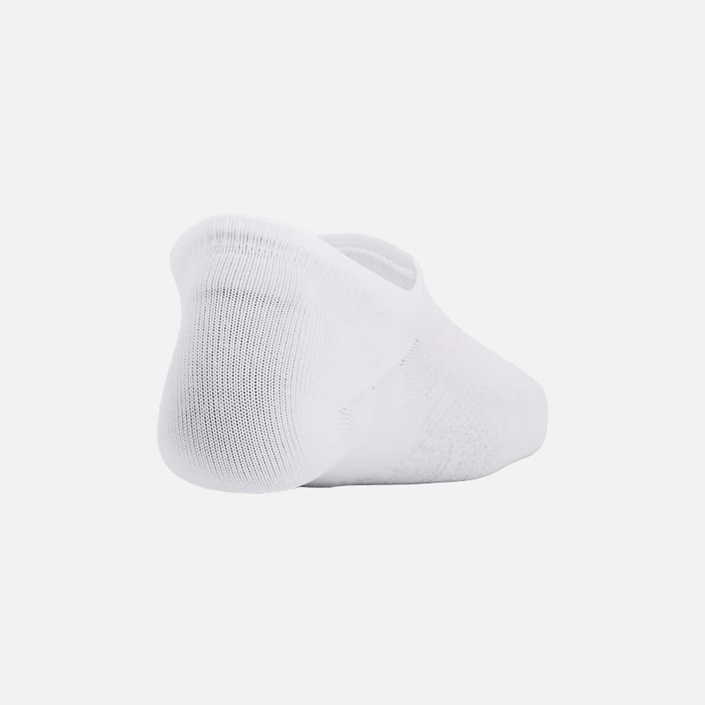 Calcetas Invisibles Under Armour para Mujer  Breathe Lite Ultra Low 3 pack Blanco