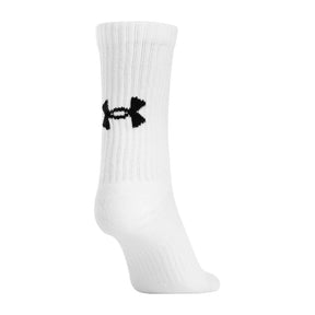 Calcetas Under Armour Unisex Core 3 Pack Mid Crew Blanco