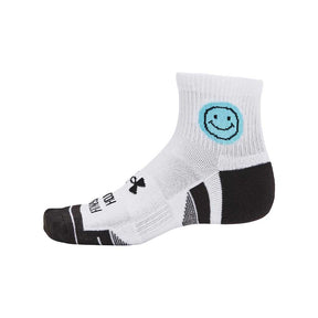 Calcetas Largas Under Armour Unisex Perf Tech Novelty 3 pack Quarter Blanco