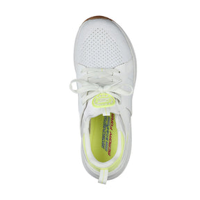 Tenis Mujer Skechers Bobs Sport Sparrow 2.0 Metro Daisy - Blanco-Amarillo