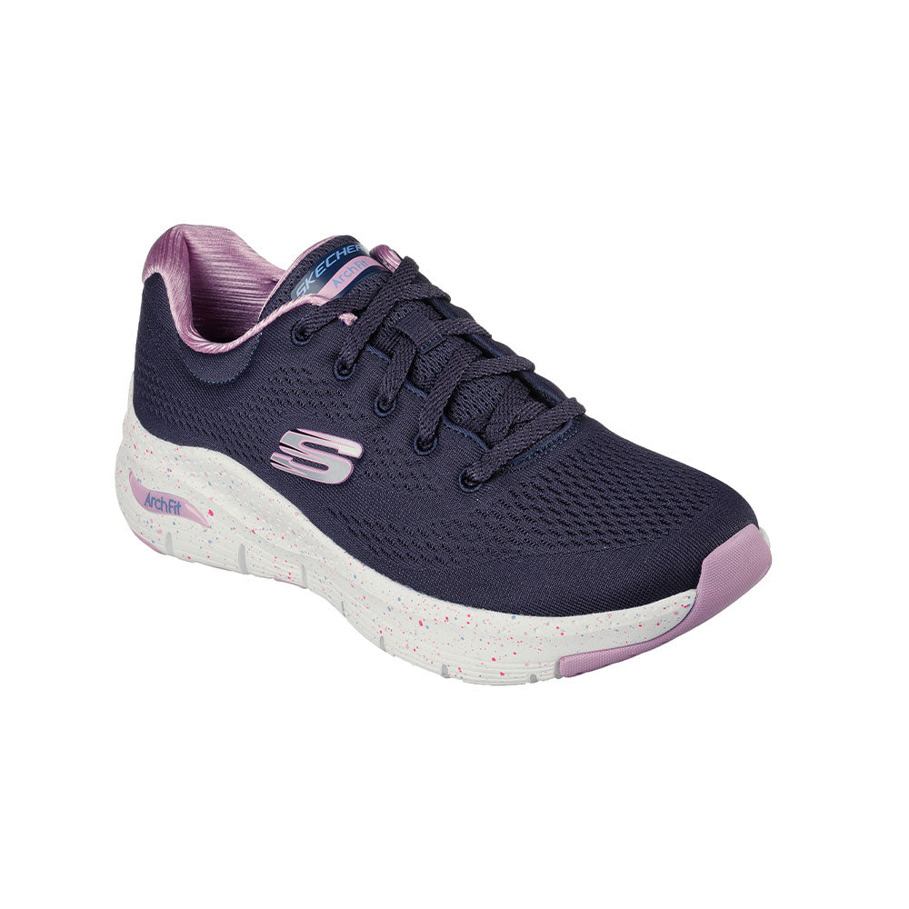 Tenis Mujer Skechers Arch Fit - Freckle Me - Azul-Rosado