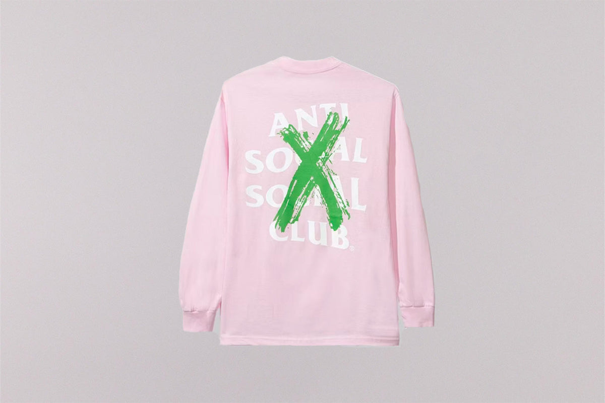 Anti Social Social Club Cancelled  Long-Sleeve Tee 'Pink'