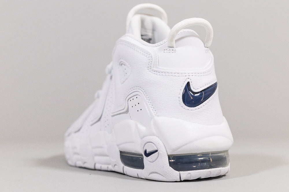 Nike Air More Uptempo 'White and Midnight Navy' (GS)