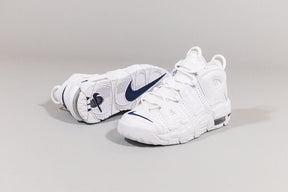 Nike Air More Uptempo 'White and Midnight Navy' (GS)