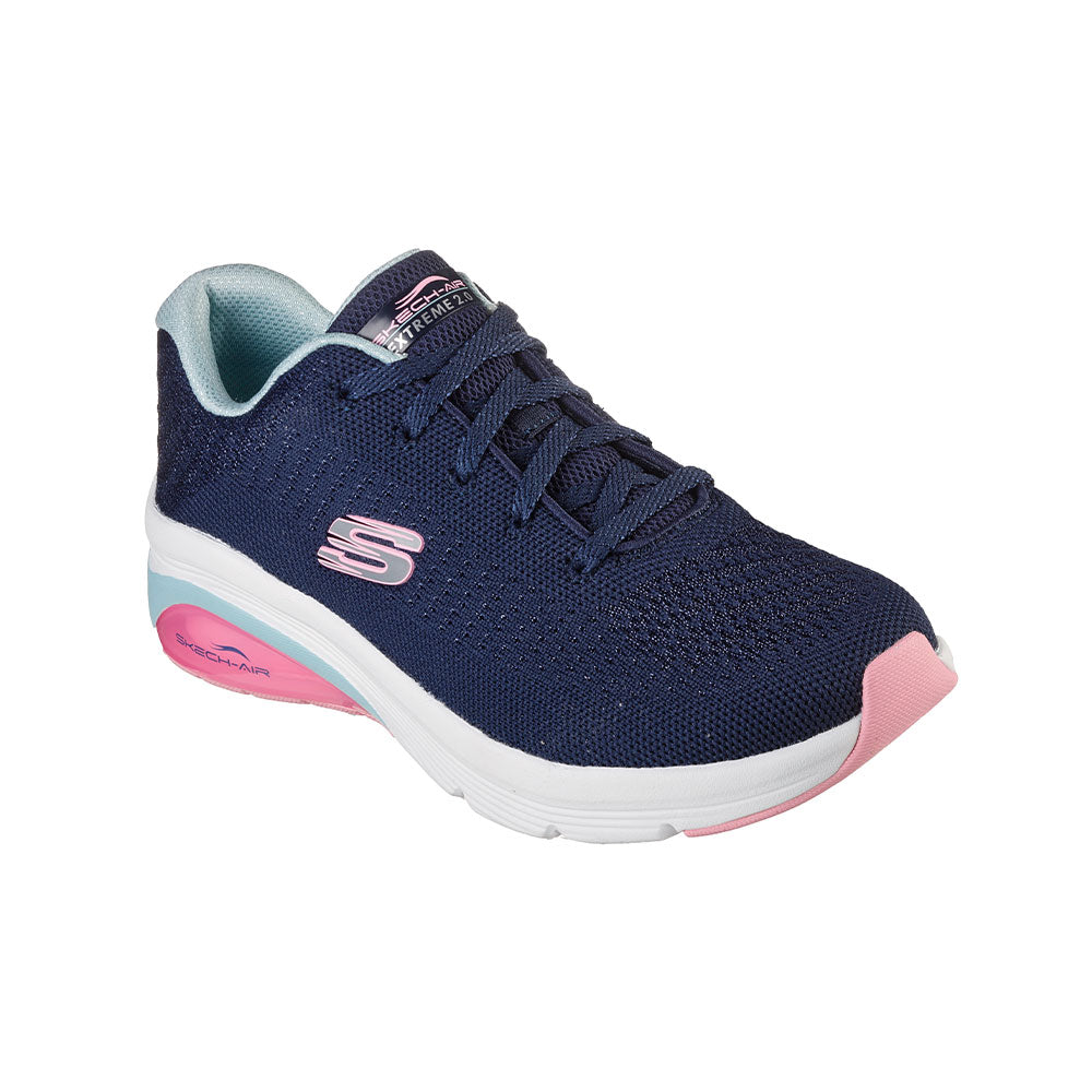 Tenis Mujer Skechers Air Extreme 2.0 - Azul-Rosado