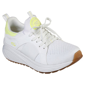 Tenis Mujer Skechers Bobs Sport Sparrow 2.0 Metro Daisy - Blanco-Amarillo